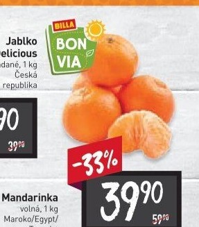 Mandarinky Billa Bonvia
