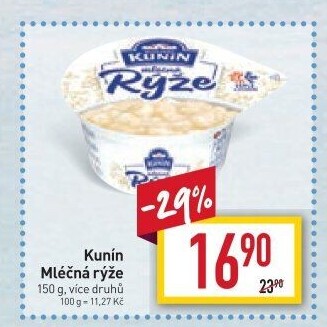 Mléčná rýže Kunín