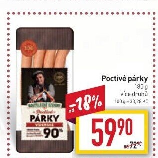 Párky poctivé Kostelecké uzeniny