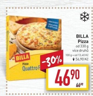 Pizza mražená Billa