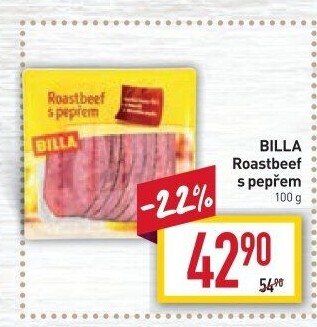 Roastbeef s pepřem Billa