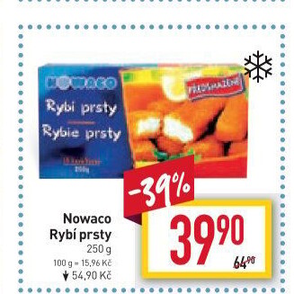 Rybí prsty předsmažené mražené Nowaco