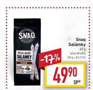 Salámky Snaq Kostelecké uzeniny
