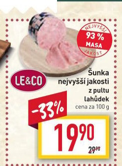 Šunka nejvyšší jakosti LE&amp
