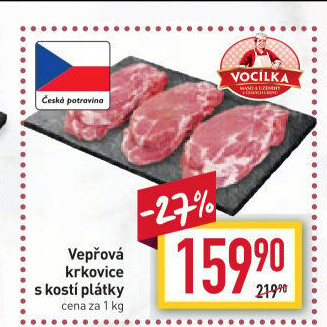 Vepřová krkovice s kostí Vocílka