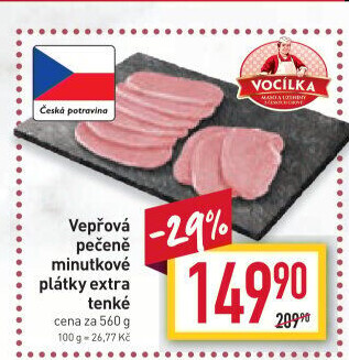 Vepřová pečeně bez kosti Vocílka
