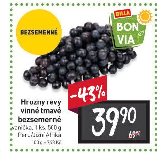 Hrozny tmavé bezsemenné Billa Bonvia