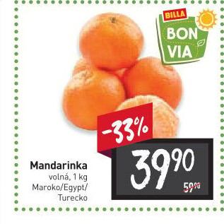 Mandarinky Billa Bonvia