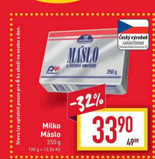 Máslo Milko