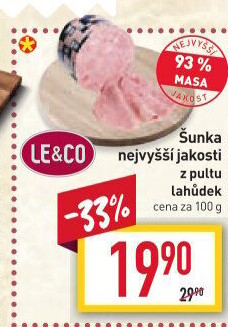 Šunka nejvyšší jakosti LE&amp