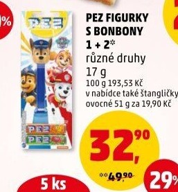 Dražé ovocné s dávkovačem PEZ