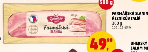 Farmářská slanina Řezníkův talíř