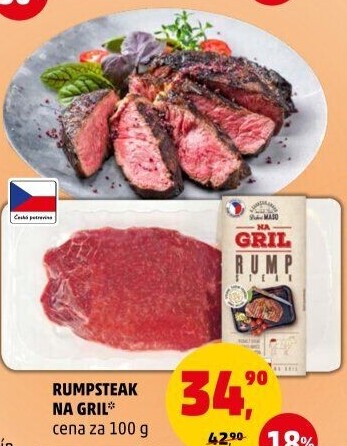 Hovězí steak Rump Na gril Penny