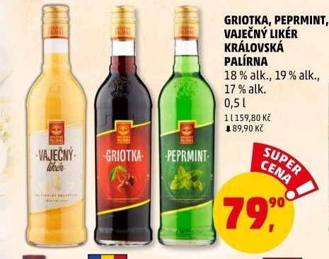 Likér Griotka Královská palírna