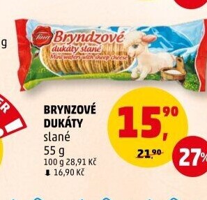 Oplatky brynzové dukáty Tina