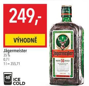 Bylinný likér Jägermeister