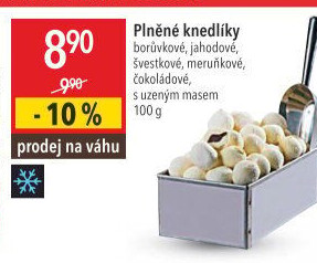 Knedlíky tvarohové mražené
