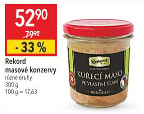 Maso kuřecí ve vlastní šťávě Rekord