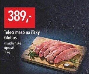 Telecí maso na řízky Globus