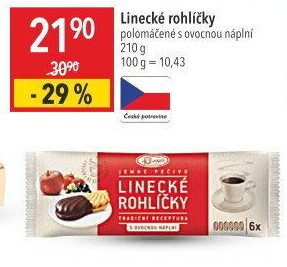 Rohlíčky linecké Klasa Pekárny a cukrárny Klatovy