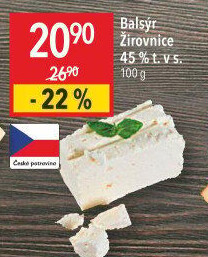 Sýr Balsýr Mlékárna Žirovnice