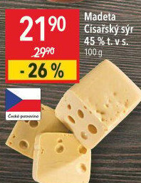Sýr Císářský 45% Madeta