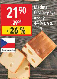 Sýr Císařský uzený Madeta