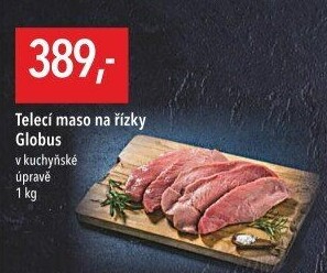 Telecí maso na řízky Globus