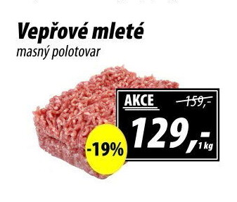 Maso mleté vepřové