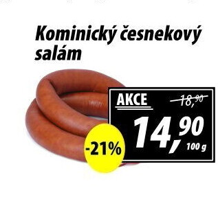 Salám kominický česnekový točený