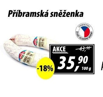 Salám Příbramská sněženka Maso Příbram