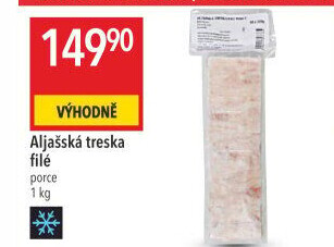 Aljašská treska filé mražená