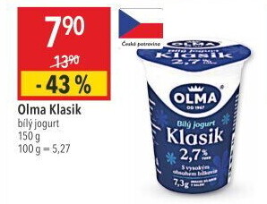 Bílý jogurt Klasik Olma