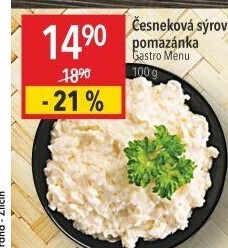 Česneková pomazánka se sýrem