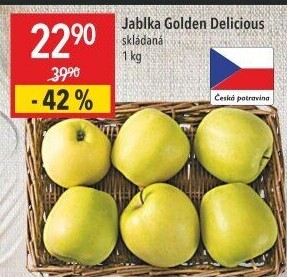 Jablka Golden Delicious