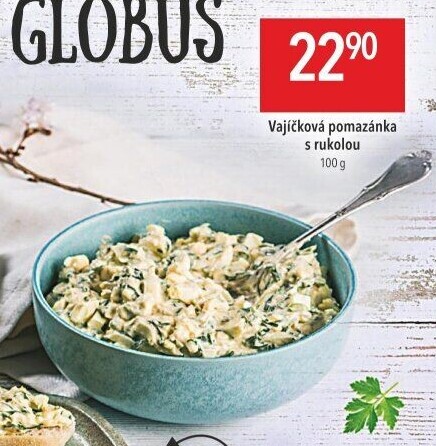 Vajíčková pomazánka s rukolou Globus