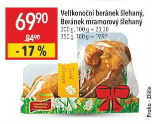 Velikonoční beránek Hradecká pekárna