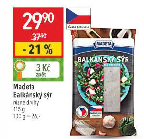 Balkánský sýr Madeta