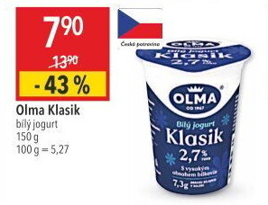Bílý jogurt Klasik Olma