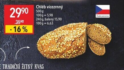 Chléb vícezrnný