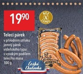 Párky s telecím masem Globus