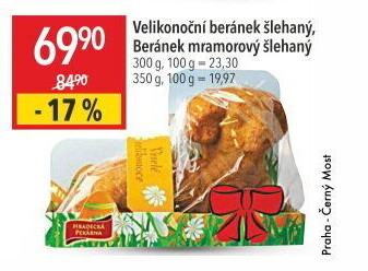 Velikonoční beránek Hradecká pekárna