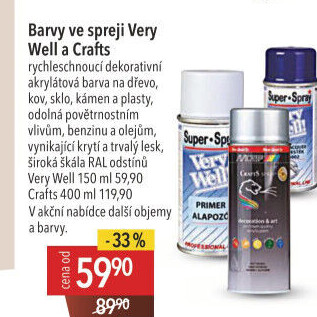 Barva ve spreji Very Well