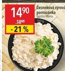 Česneková pomazánka se sýrem