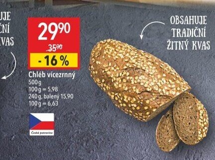Chléb vícezrnný