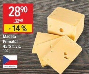Sýr Primátor 45% Madeta