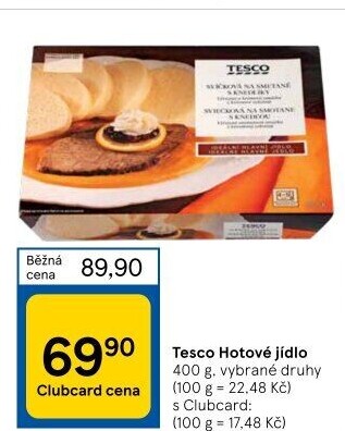 Hotová jídla Tesco