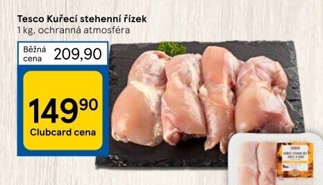 Kuřecí stehenní řízky Tesco