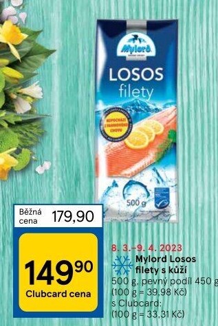 Losos filety mražený Mylord