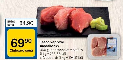 Medailonky vepřové Tesco